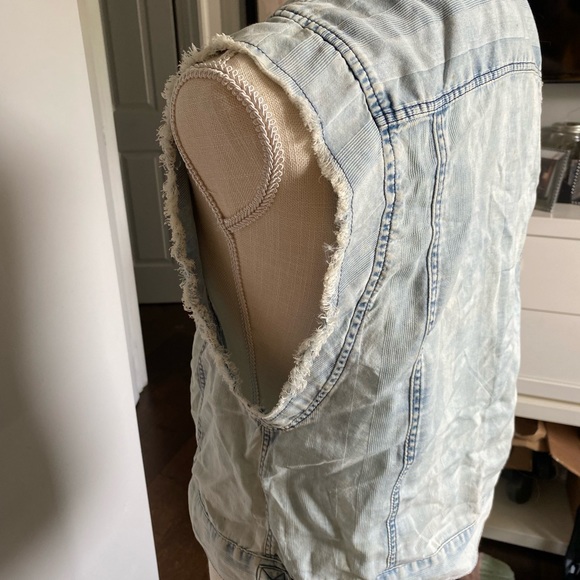 Cynthia Rowley denim vest top - Picture 4 of 5